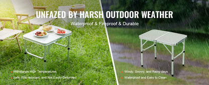 Outdoor Portable Foldable Table – Ultralight Aluminum Camping & Picnic Table with High Bearing Capacity for Nature Hikes