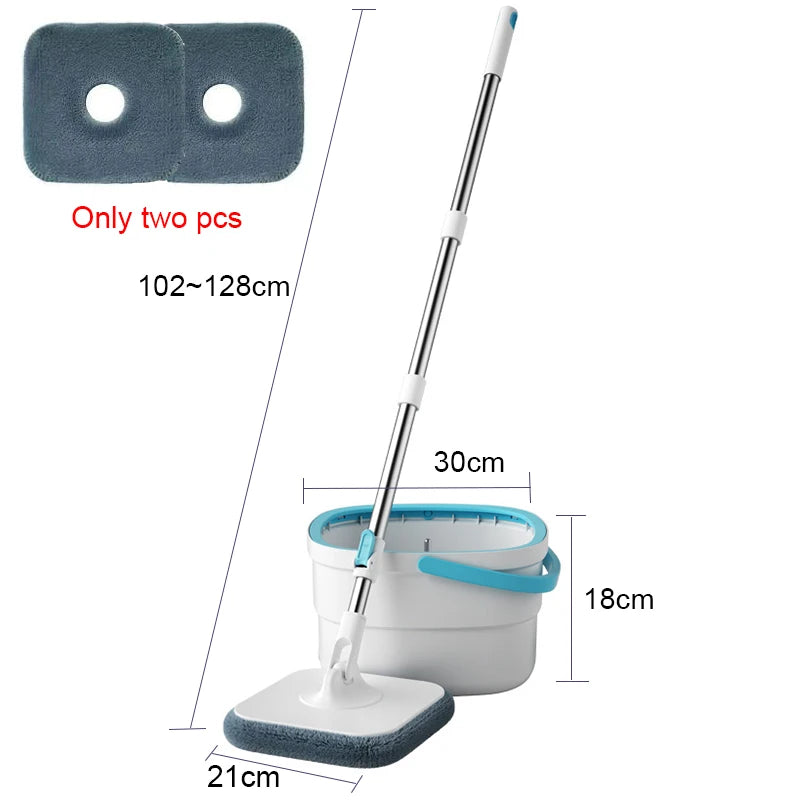 360° Spin Squeeze Mop for Floor Cleaning | Easy-Drain Household Mop with Handle | Home Cleaning Broom & Mop Tool Set