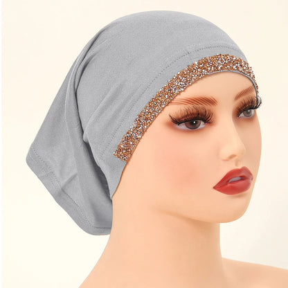 Women’s Modal Cotton Hijab Undercap - Soft Stretchy Diamond Bonnet for Muslim Headscarf & Turban Styling