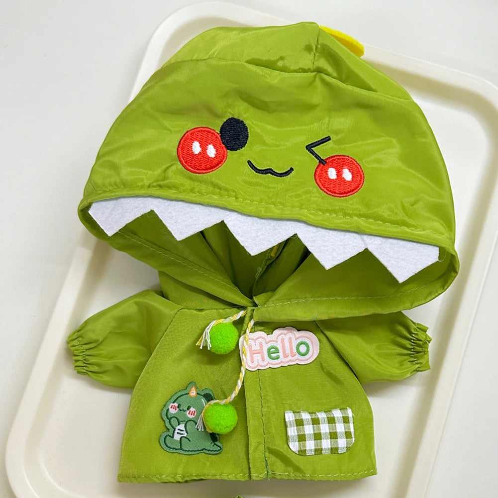 Mini Raincoat & Boots Outfit for Labubu Idol Doll – Doll Clothes & Accessories Gift Set