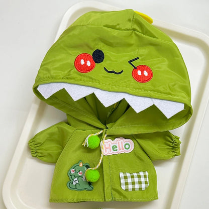 Mini Raincoat & Boots Outfit for Labubu Idol Doll – Doll Clothes & Accessories Gift Set