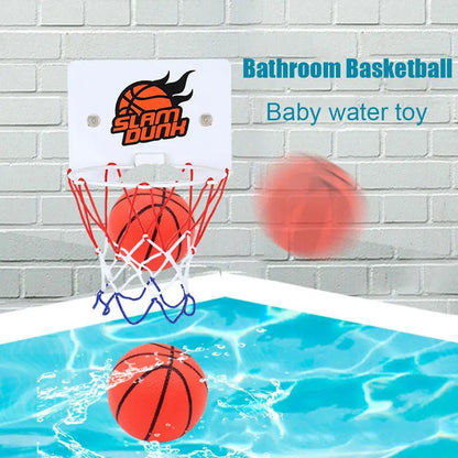 Indoor Basketball Hoop Set - Mini Door Backboard with Suction Cup Mount, 2 Balls Toy for Kids Boys & Girls