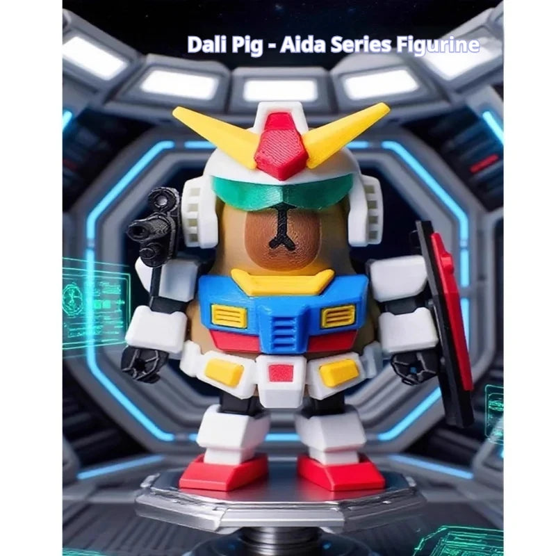 Cartoon Capibara Magnetic Mecha Armor Doll – Handmade Collectible Action Figure Toy, Creative Game Decoration