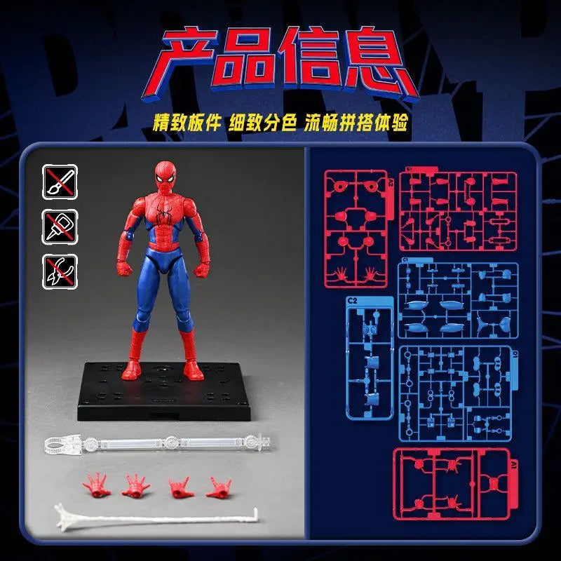 Spider-Man Assembly Model Kit - Peter Parker ABS Action Figure Toy for Kids & Collectors