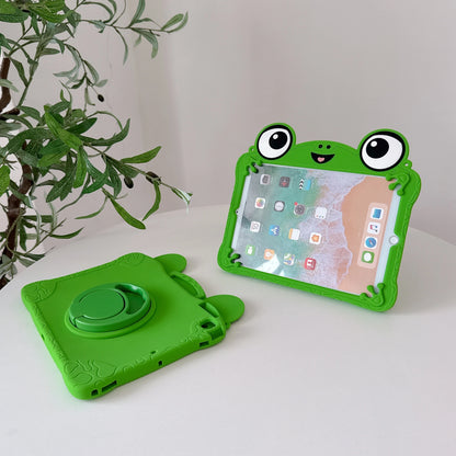 3D Cartoon Frog iPad Case - Soft Silicone Protective Cover with Stand