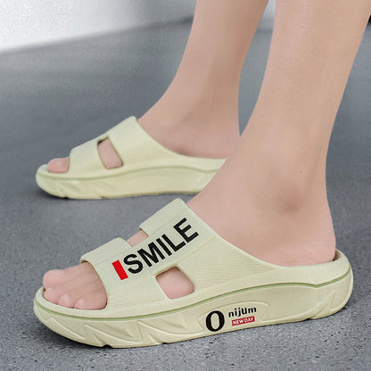 Summer Men’s Massage Slippers – Indoor Outdoor Soft Slides, Beach Sandals & Casual Flip-Flops