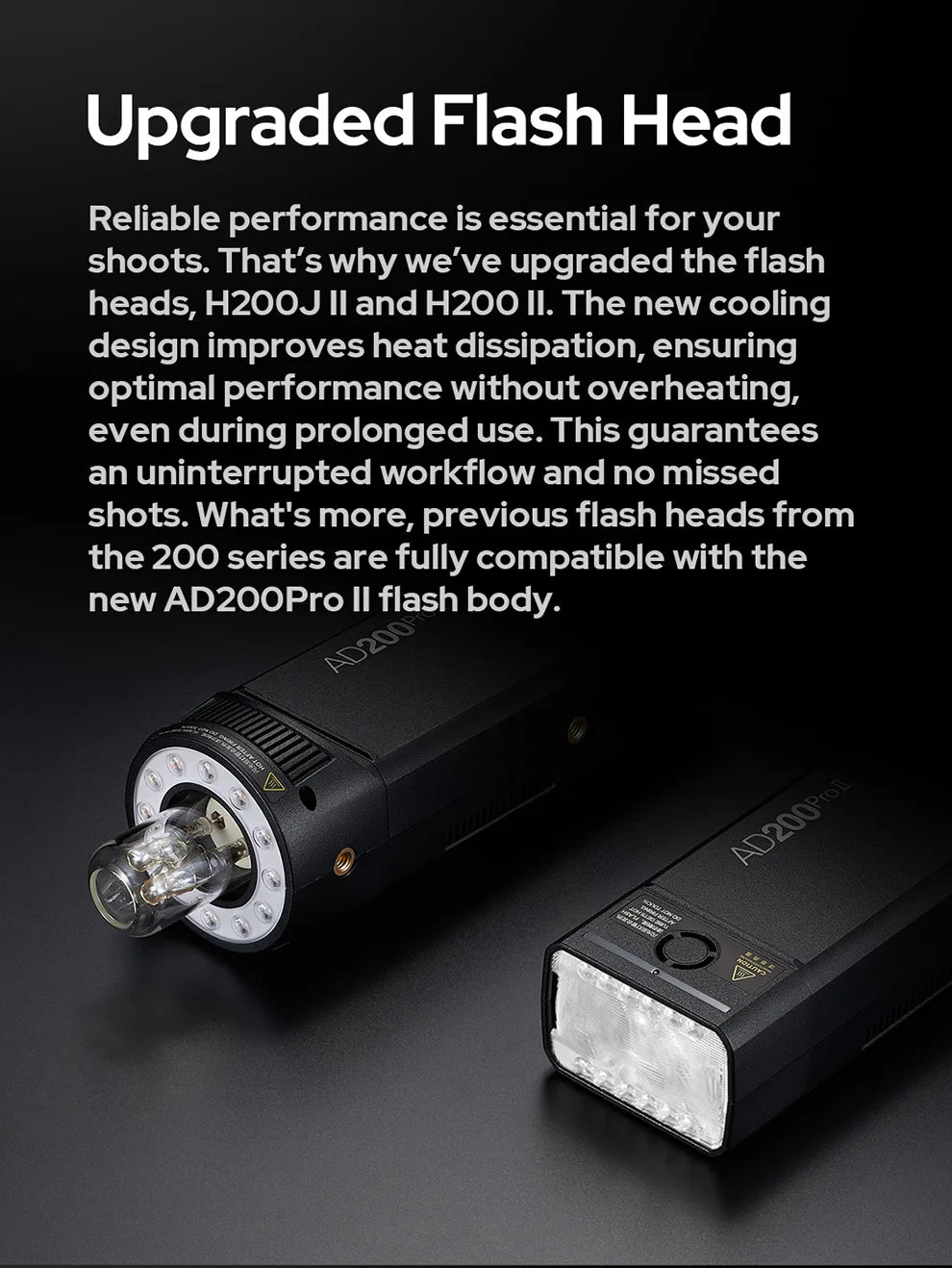 Godox AD200Pro II TTL Wireless Camera Pocket Flash – 2.4G, Compatible with X1T for Nikon, Canon, Sony, Fuji, Olympus