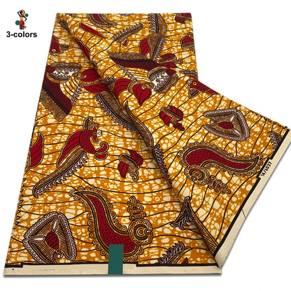 2026 African Ankara Wax Print Fabric - 100% Cotton Soft Dutch Hollandais Pagne for Dresses