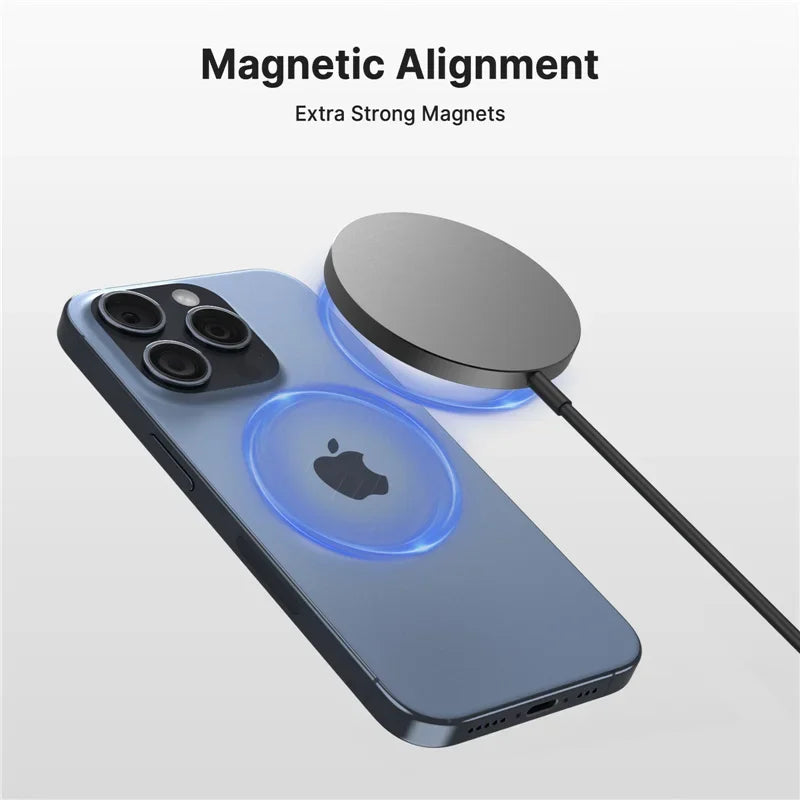 100W Magnetic Wireless Charger Pad with USB & Type-C — Fast Charging Dock for MagSafe iPhone 16/15/14/13/12 Pro Max