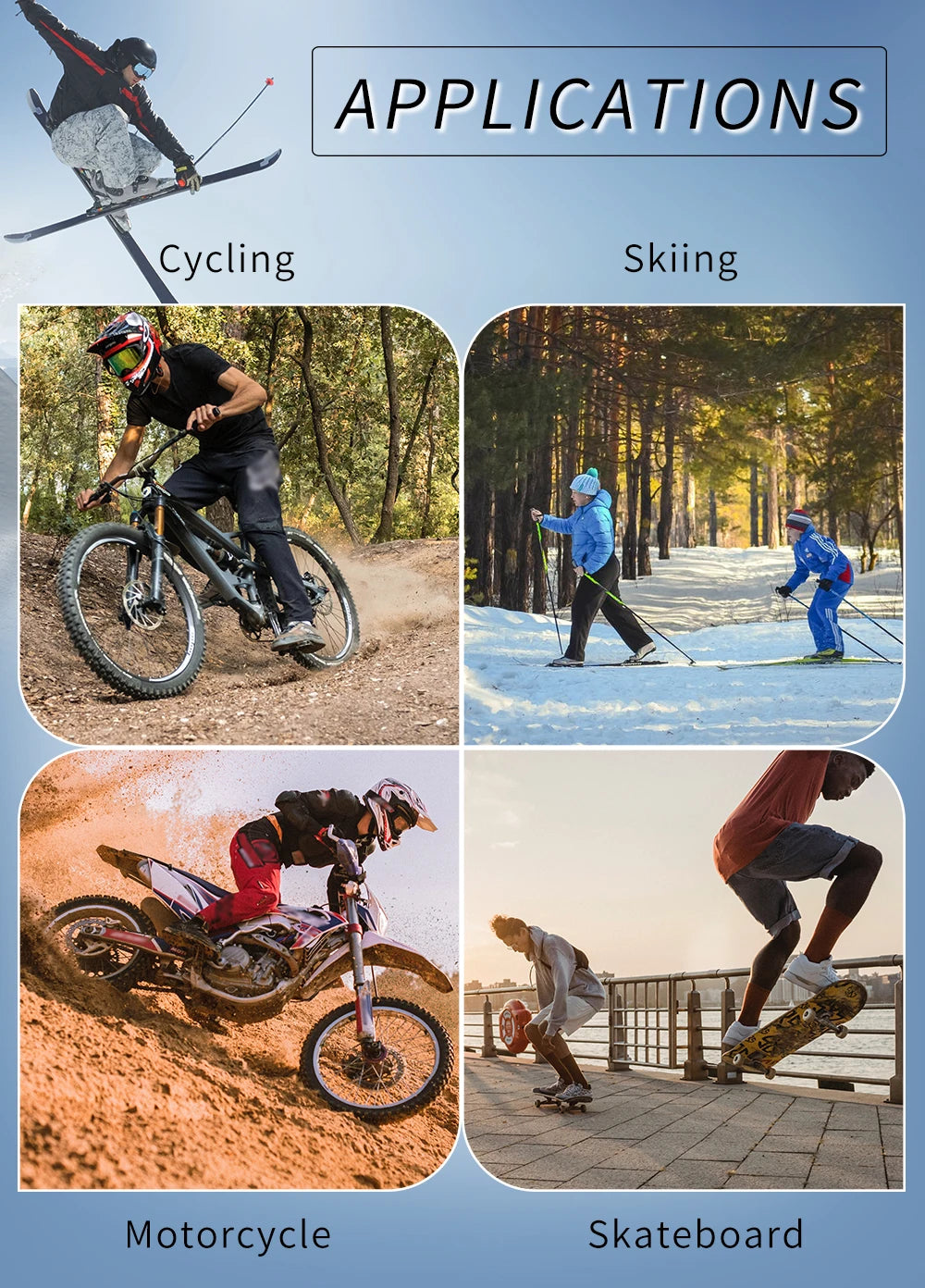 WOSAWE Motorcycle Shorts - Skating Hip Protector, MTB Motocross Padded Shorts, Skiing and Snowboarding Protective Gear