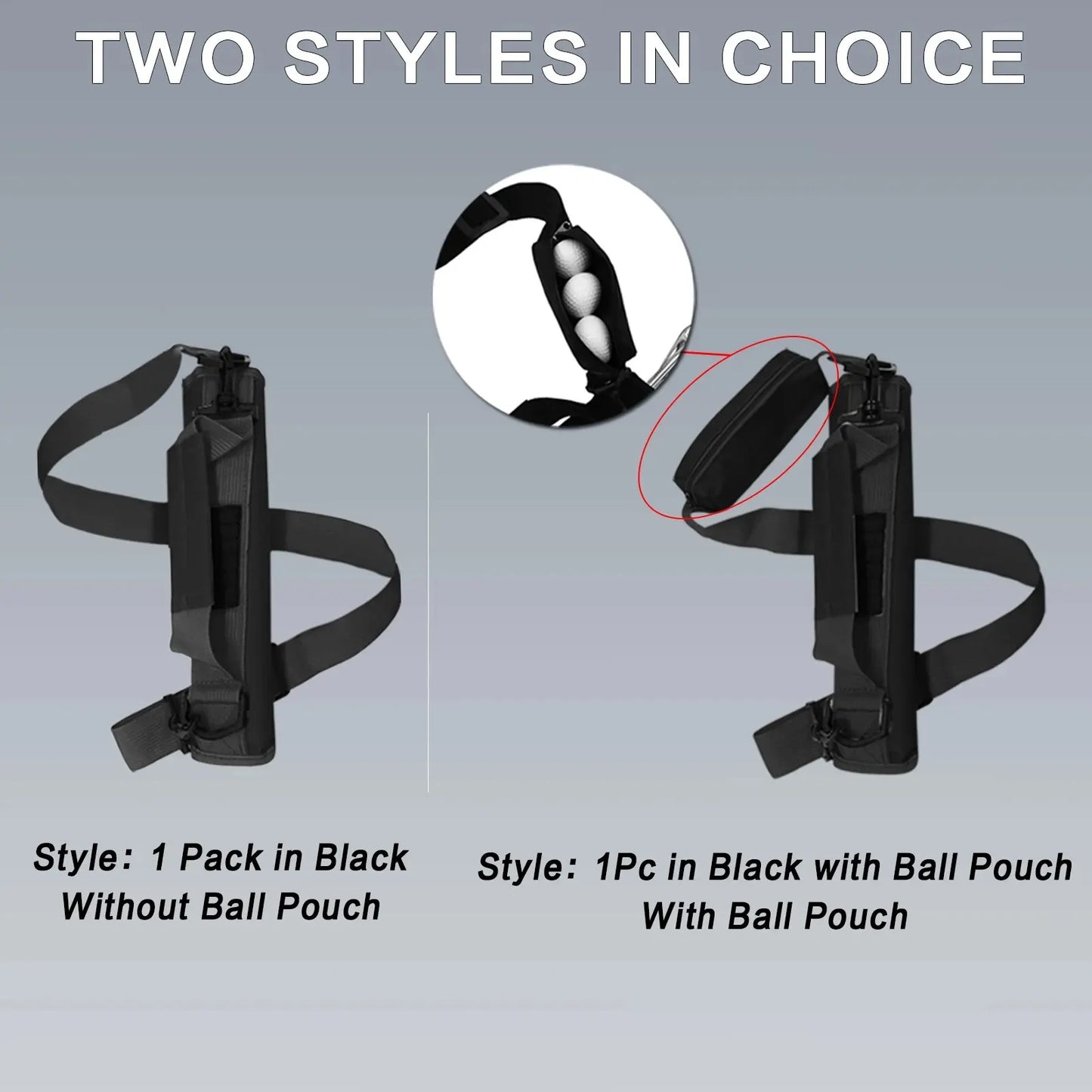 Mini Lightweight Golf Club Bag – Portable Carrier for Golfer with/without Ball Pouch, Driving Range & Training Case
