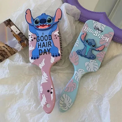 Miniso Disney Lilo & Stitch Air Cushion Massage Comb – Cartoon Stitch Hairbrush for Kids & Students