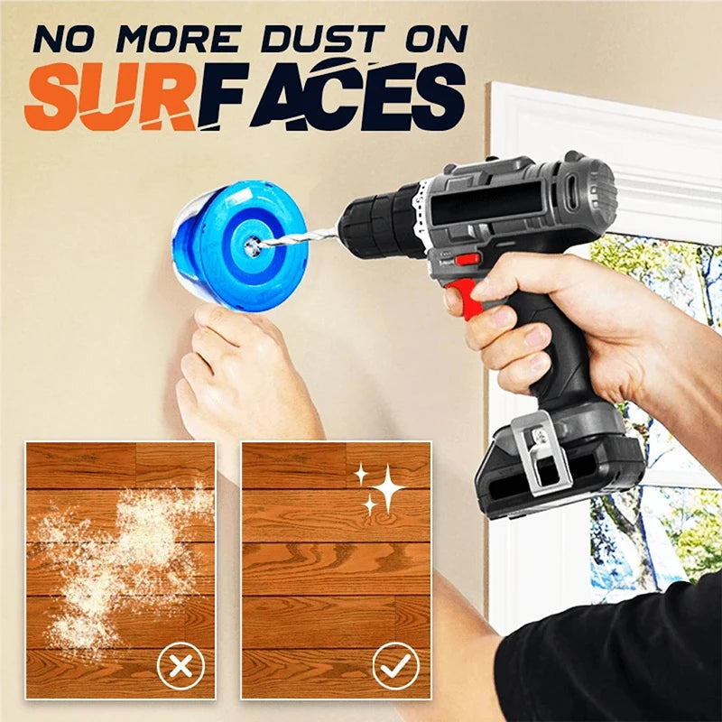 Mini Electric Drill Dust Cover - DustProof Device with Filter Vacuum Cleaner, Household Dust Collector Essential Power Tool Accessories