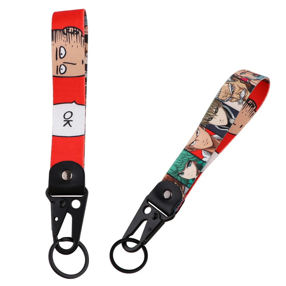Anime Eagle Beak Keychain – Cool Short Lanyard for Phone, Badge Holder & USB Pendant