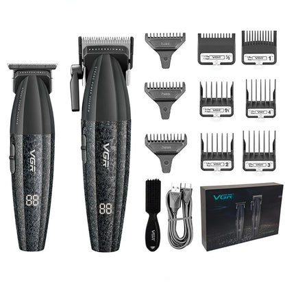 VGR V-640 Hair Trimmer – Professional Electric Hair Clipper, 9000 RPM Metal Trimmer for Men, Barber Hair Cutting Machine