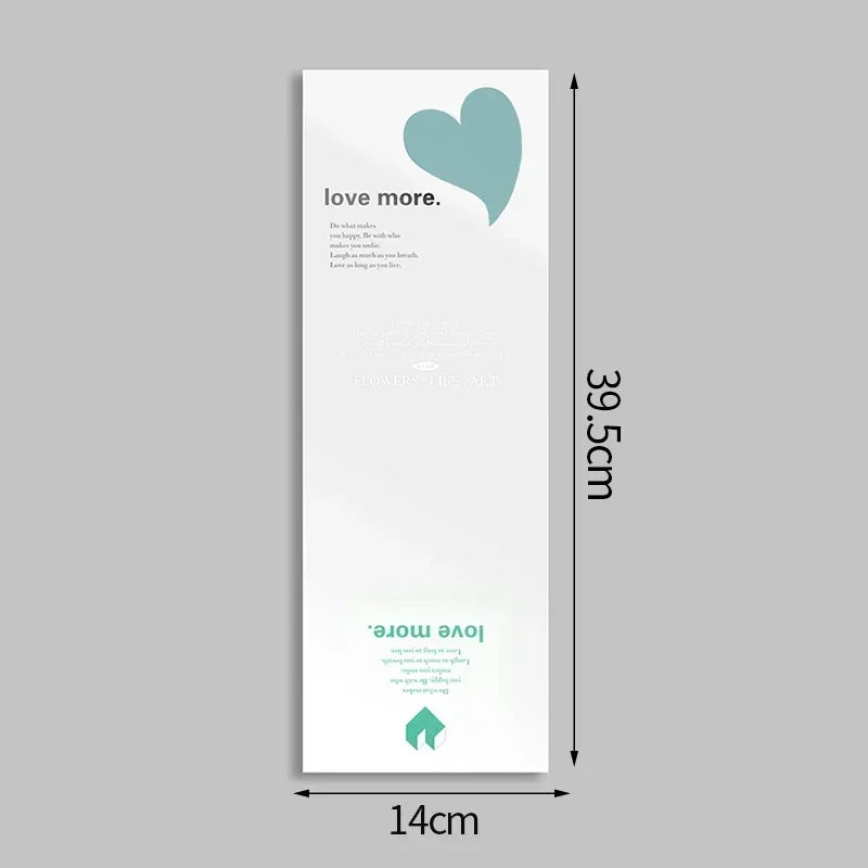 5/10PCS Transparent Flower Wrapping Bags – Gift Packaging with Handle for Weddings, Birthdays, Candy & Flower Box Decor