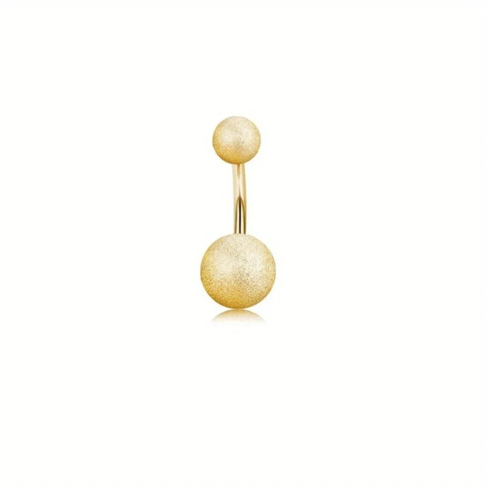 Drperfect 14G Belly Button Ring - Surgical Steel Short Navel Piercing Jewelry Pack for Women