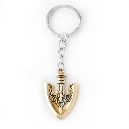 JoJo’s Bizarre Adventure Kujo Jotaro Arrow Keychain - Golden Metal Anime Choker Charm Gift
