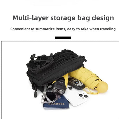 1000D EDC Molle Organizer Pouch – Horizontal Utility Tool Bag, Outdoor Waist Pack for EMT, Hunting & Fanny Pack Use
