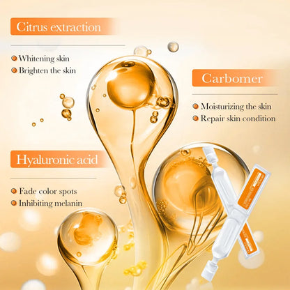 30pcs BIOAQUA Retinol Vitamin C Hyaluronic Acid Serum — Moisturizing, Firming, Hydrating Facial Essence for Skin Care