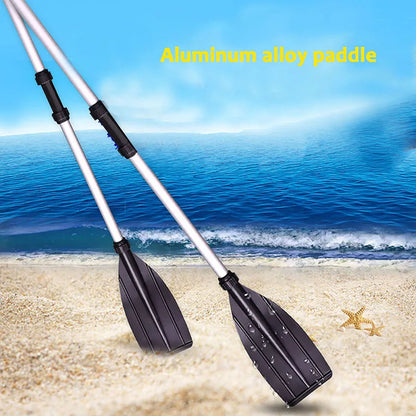 2 Pcs Aluminum Alloy Detachable Float Oars – Canoe Paddle Blade Replacement for Boat & Rafting