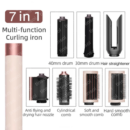 6-in-1 High-Speed Hair Styler - 110,000 RPM Ionic Hair Dryer & Automatic Curling Set