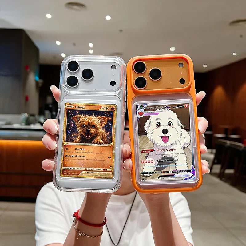 TCG Card Display Phone Case - TPU Protective Case for iPhone & Samsung Pokémon Card Collectors
