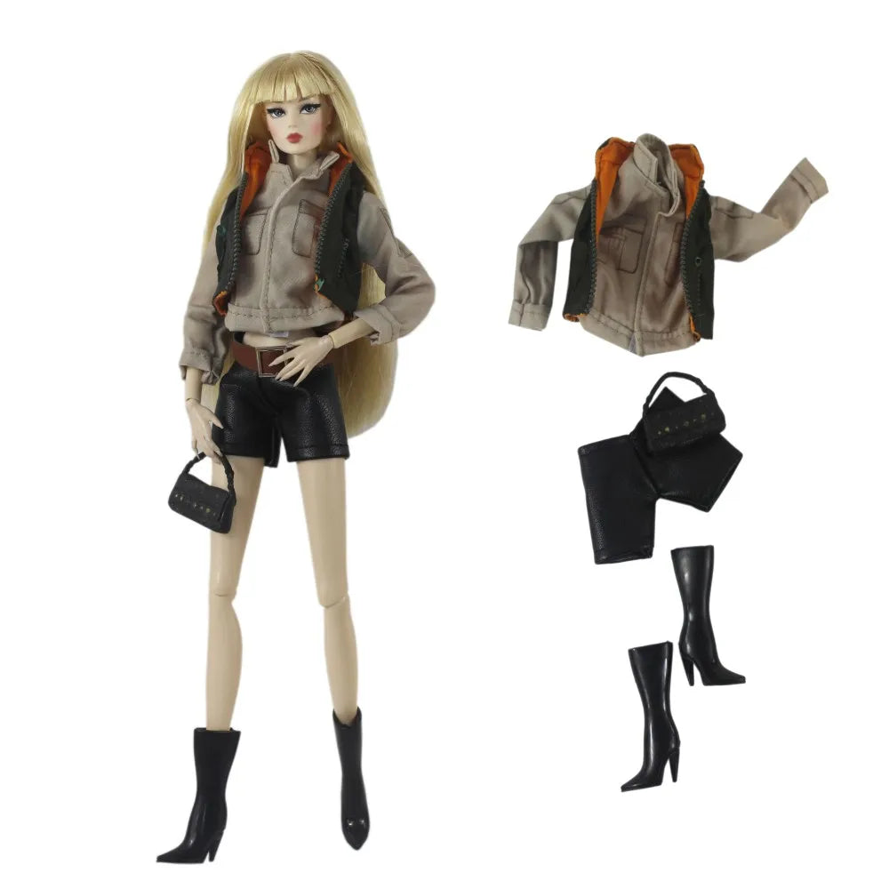 Handmade BABI Doll Clothes – Overcoat Outfit for 11.5-inch (30cm) BJD Dolls, Multiple Styles Gift Set