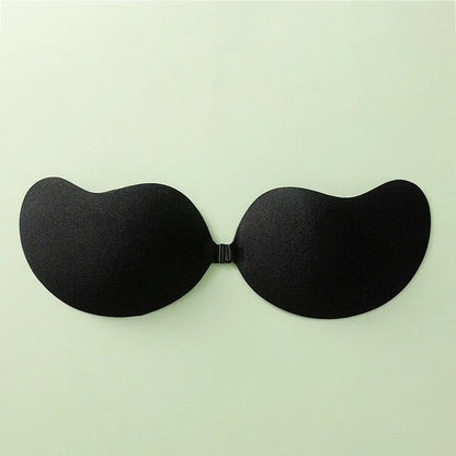 Invisible Strapless Adhesive Stick-On Bra - Seamless Silicone Push-Up Breast Tape, Nipple Covers & Bralette for Women
