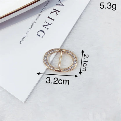 Creative Knot Buckles – Geometric T-Shirt & Scarf Waist Tightening Buttons, Clothing Accessories