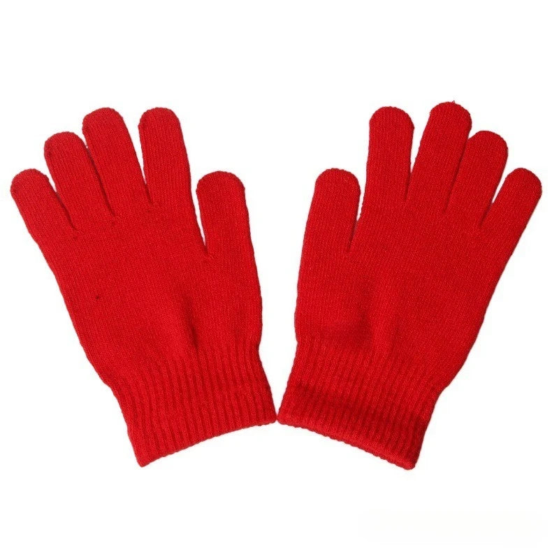 Unisex Christmas & Holiday Cosplay Set – Funny Knitted Beanie Hat with Gloves, Warm Winter Hat for Halloween & New Year