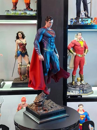 DC Series Justice League Superman GK Statue – Handmade Steel Man Collectible Model Ornament Gift