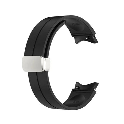 Samsung Galaxy Watch Magnetic Buckle Silicone Strap - Replacement Band for Watch 7/6/5 Pro/5/4 and Classic Models 40mm–47mm