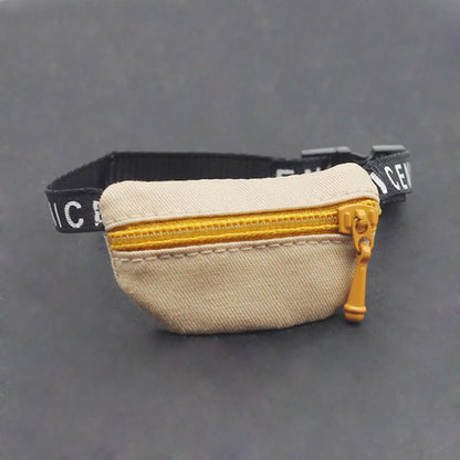 17cm Labubu V1/V2 Crossbody Bag for BJD Dolls – Cute 1/6, 1/8, 1/12 Doll Accessories & Waist Belt Bag Gift