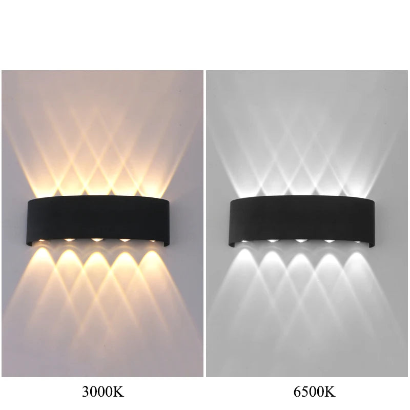 Up & Down LED Wall Lamp - Waterproof Modern Indoor & Outdoor Lighting for Bedroom, Living Room & Corridor