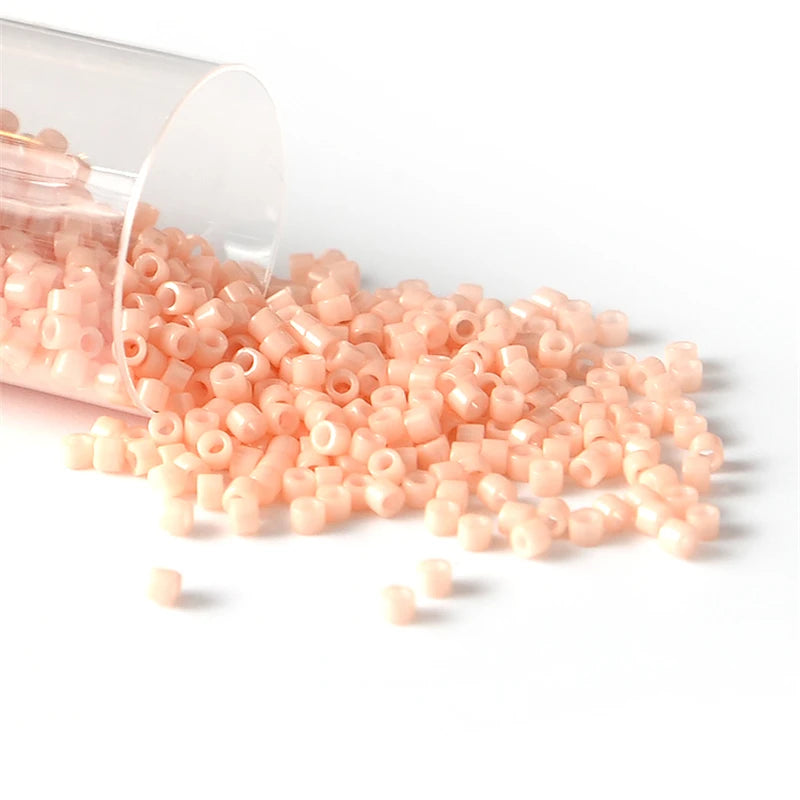Miyuki Delica 11/0 Seed Beads - Glazed Luster Glass Beads for DIY Jewelry Making