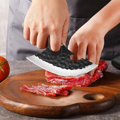 Multifunctional Stainless Steel Meat Cleaver - Bone Cleaver Forging Knife, Ideal Kitchen Tool for Cooking and BBQ