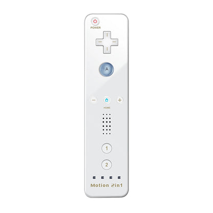 2-in-1 Nintendo Wii Controller Set | Wireless Remote Gamepad with Motion Plus Joystick & Silicone Case