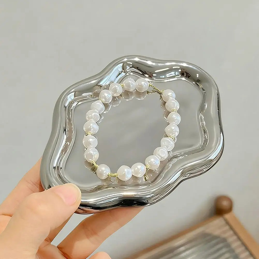 Cloud Shape Jewelry Storage Tray - Plastic Earring & Ring Display Organizer for Women, Photos & Home Decor