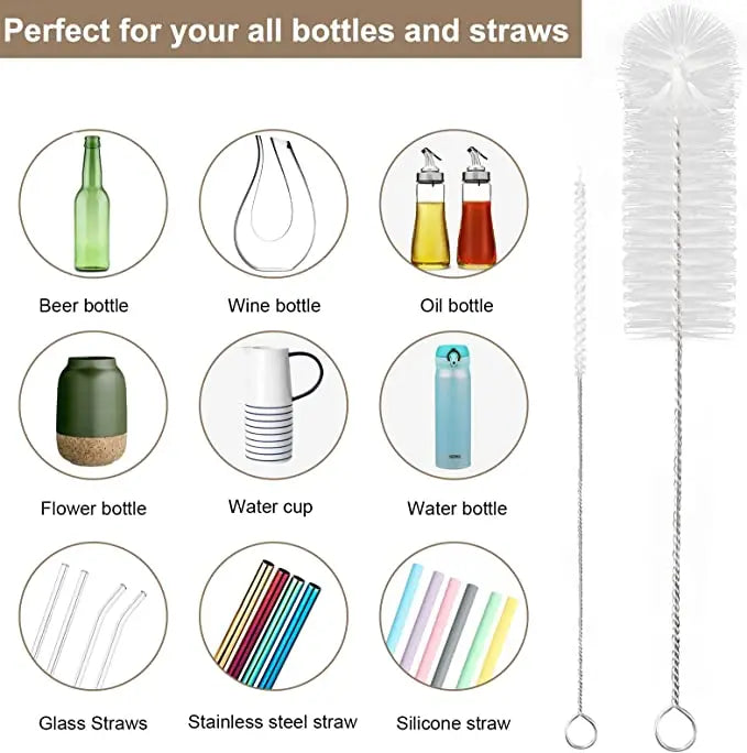 Nylon Cleaning Brush Set - Multi-Functional Spray, Straw, Sewing Machine & Paint Gun Cleaning Tools