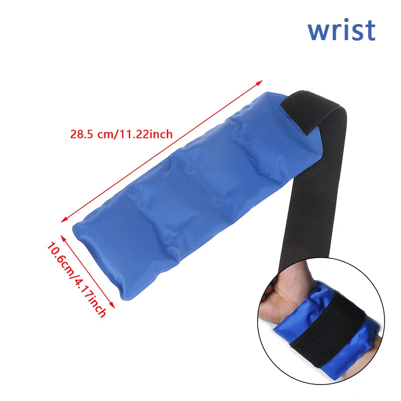 Ankle Ice Pack Brace Wrap — Reusable Hot & Cold Therapy Gel Support for Sprains & Pain Relief