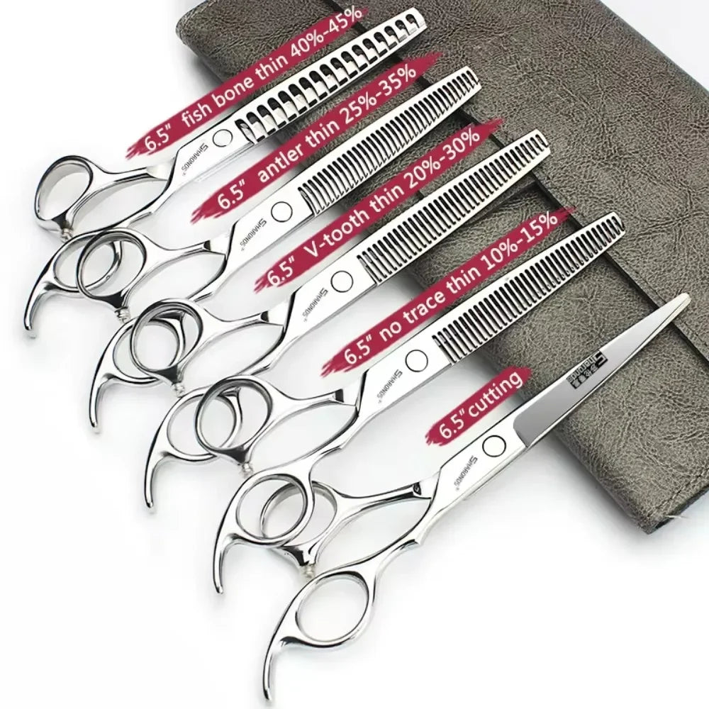 Professional Japanese Hair Cutting & Thinning Scissors – 6''/6.5''/7''/7.5'' Sharp Barber Shears for Salon & Home Use