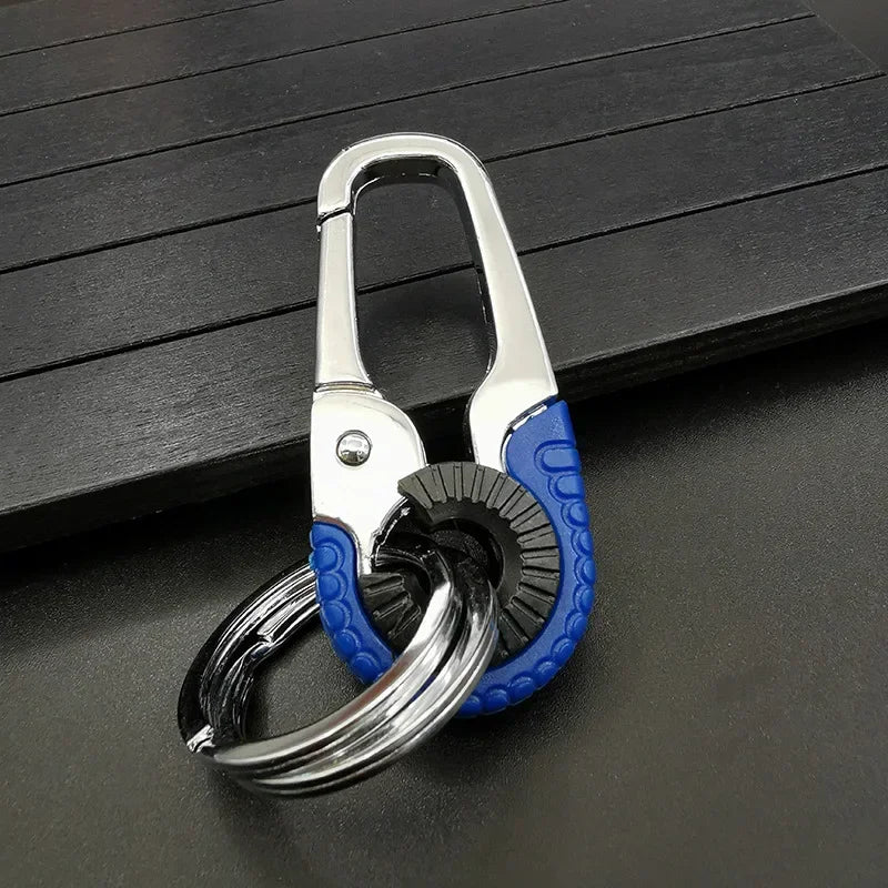Men’s Stainless Steel Keychain Buckle – Carabiner Hook Key Ring for Outdoor & Car Accessories