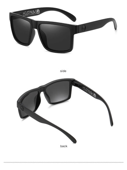 2024 New Heat Wave Luxury Polarized Sunglasses – Square Conjoined Lens, UV400 Protection for Men & Women