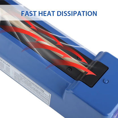Electric Heat Sealer Machine — Hand Press Vacuum Impulse Sealer for Food, Plastic Bags, Balloons & Packaging