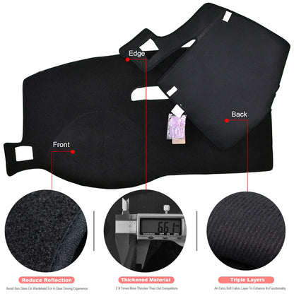 XUKEY Toyota Camry XV40 Dashboard Cover - 2007–2011 Dash Mat Carpet Pad