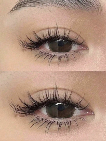 GROINNEYA Cat Eye Lashes – Faux Mink Wispy Winged Fake Eyelashes for Natural Elongated Look