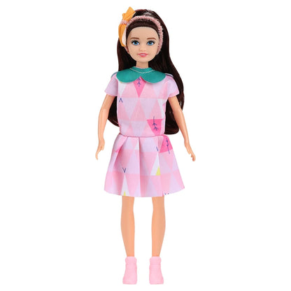 Kawaii 7-Inch Fashion Dolls for Little Girls – 23cm Female Figures for DIY Playhouse, Baby Toys & Gift