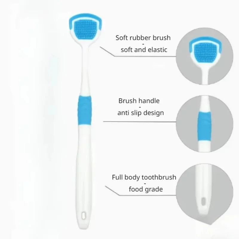 Tongue Scraper for Bad Breath – Oral Hygiene Cleaner for Adults, Daily Fresh Breath Tool