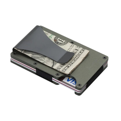 RFID Blocking Metal Wallet – Slim Aluminum Credit Card Holder & Money Clip for Business and ID, 2024 All Colors